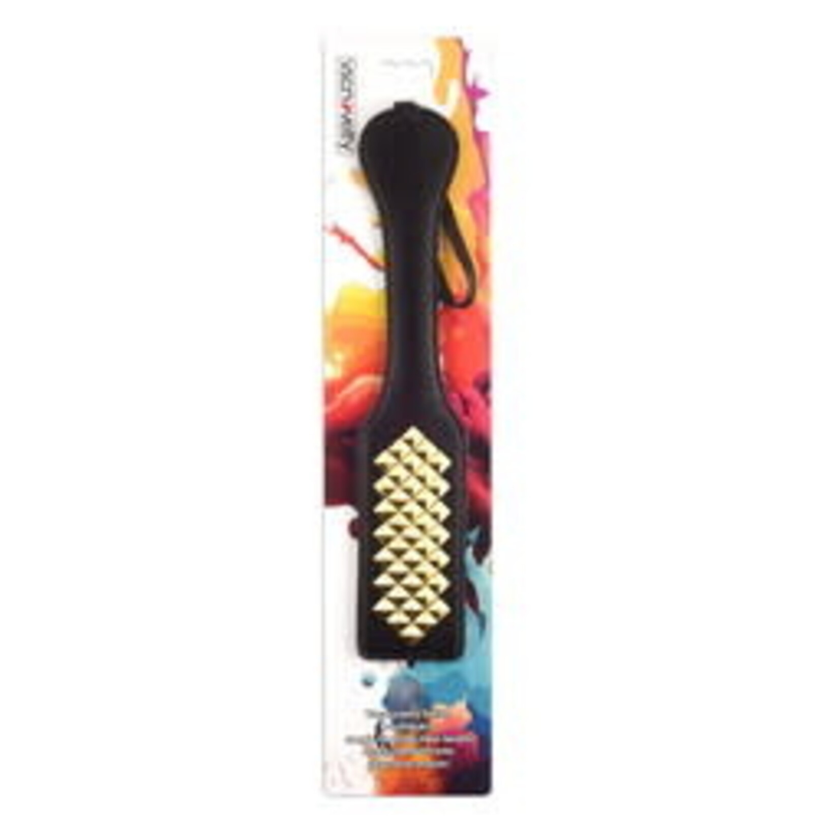 FETISH BOUTIQUE DIAMANTE SPANKING PADDLE GOLDEN