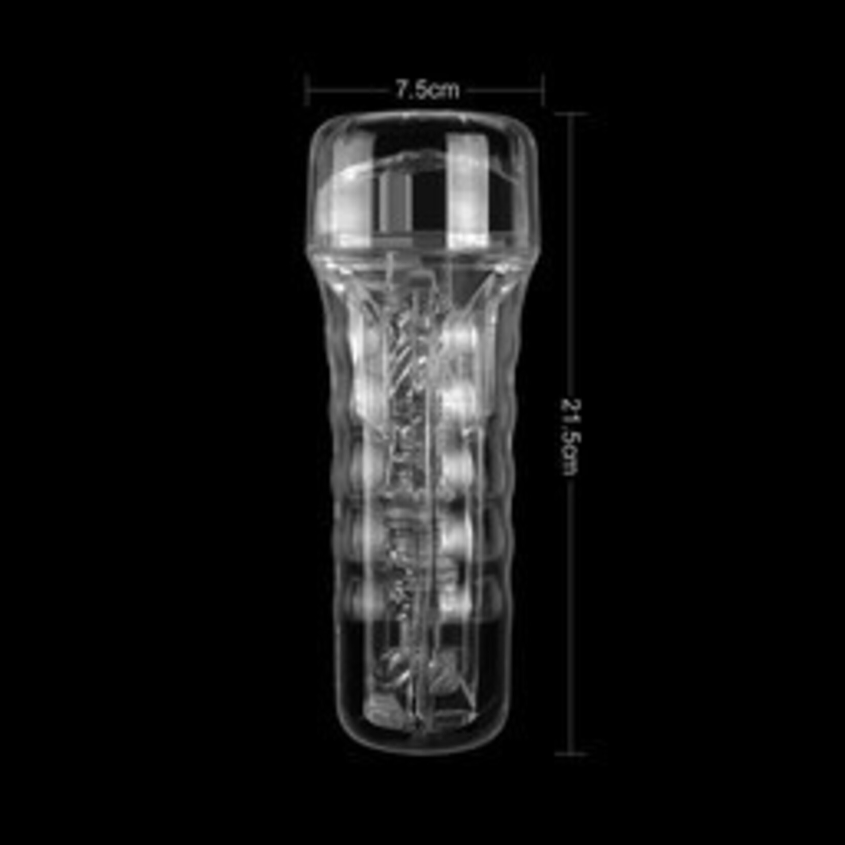 ICE GIRL CLEAR TEXTURED MASTURBATION CUP