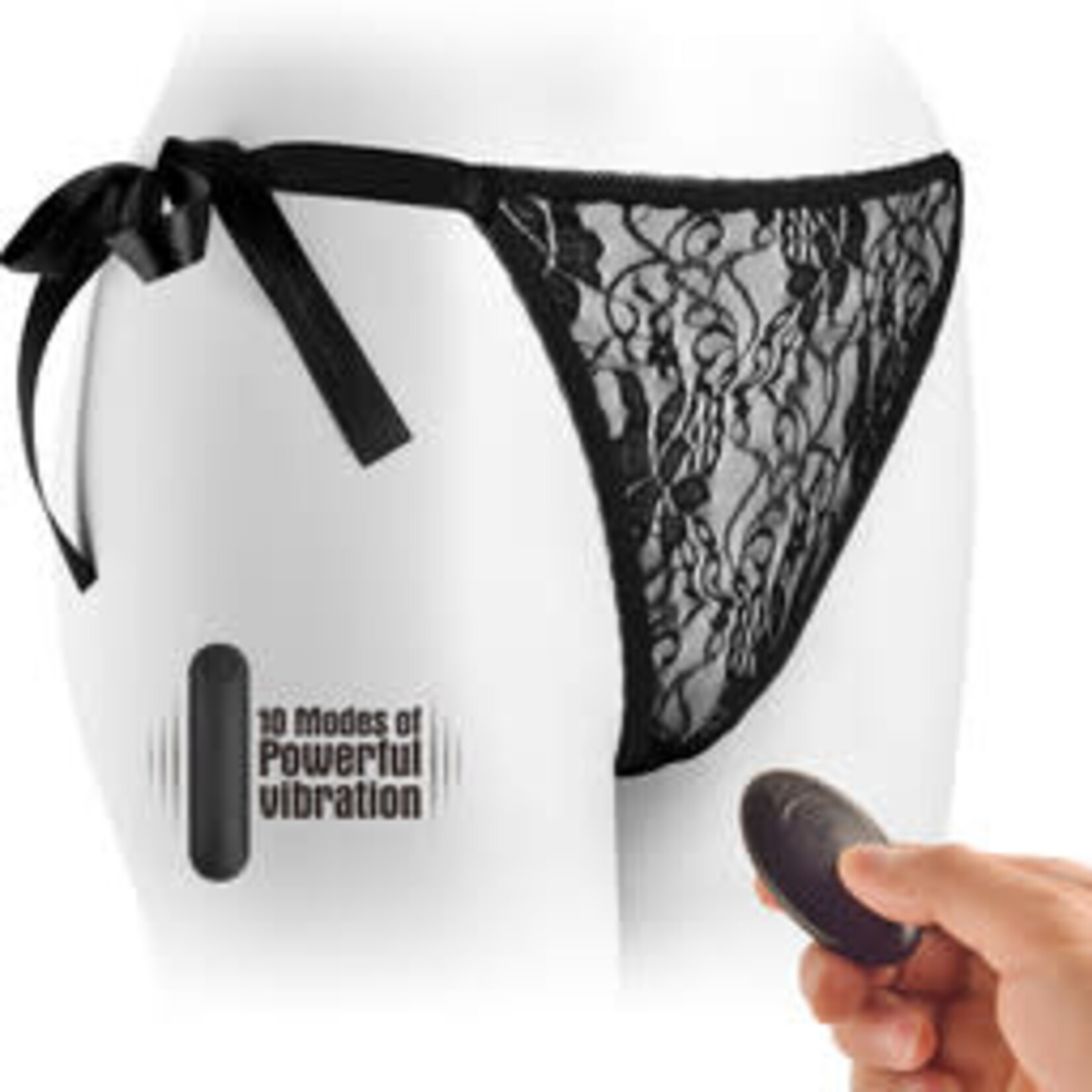 G-STRING WITH REMOTE CONTROL HIDDEN VIBRATOR