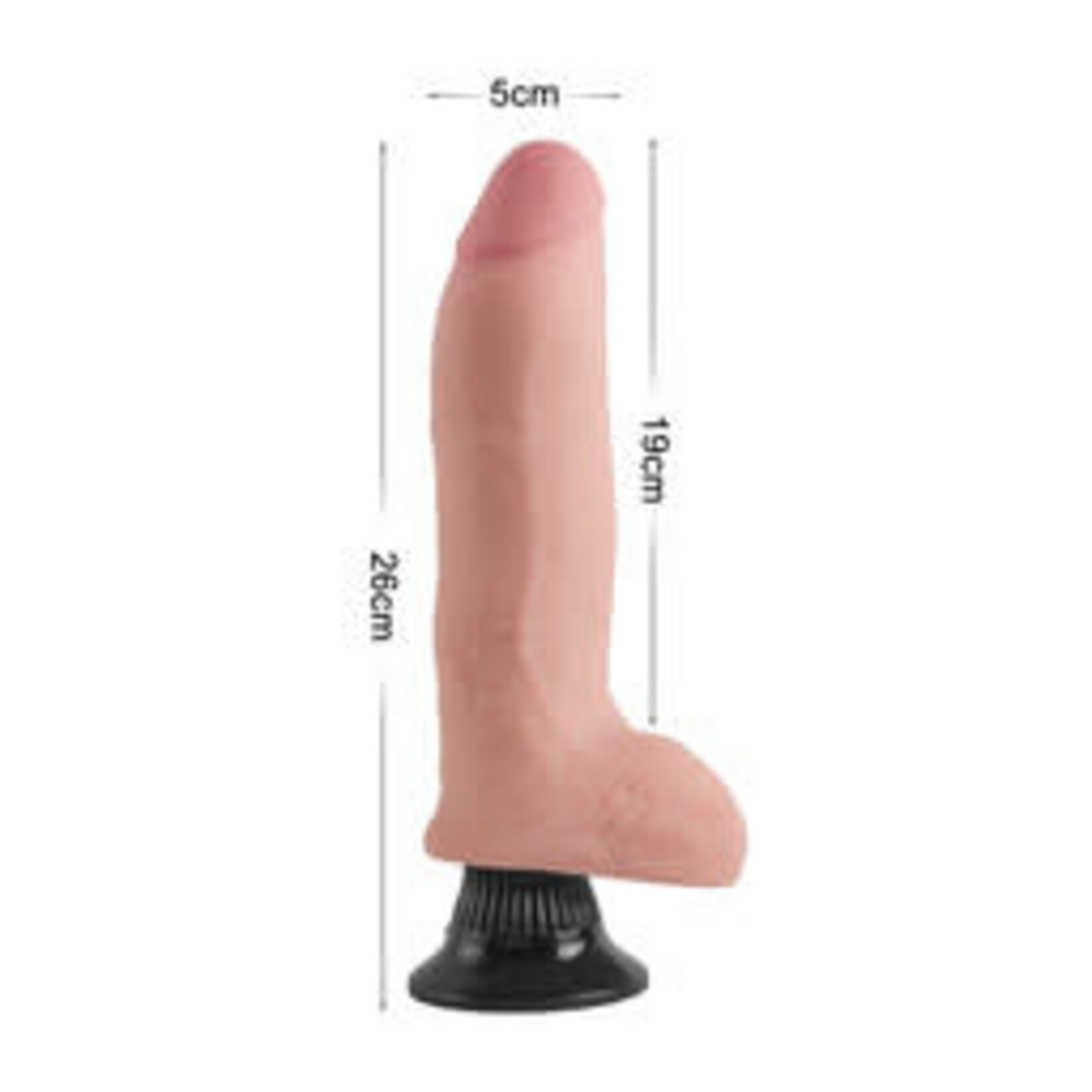 10.2" EXTREME SOFT DUAL LAYER REALISTIC DILDO VIBRATOR
