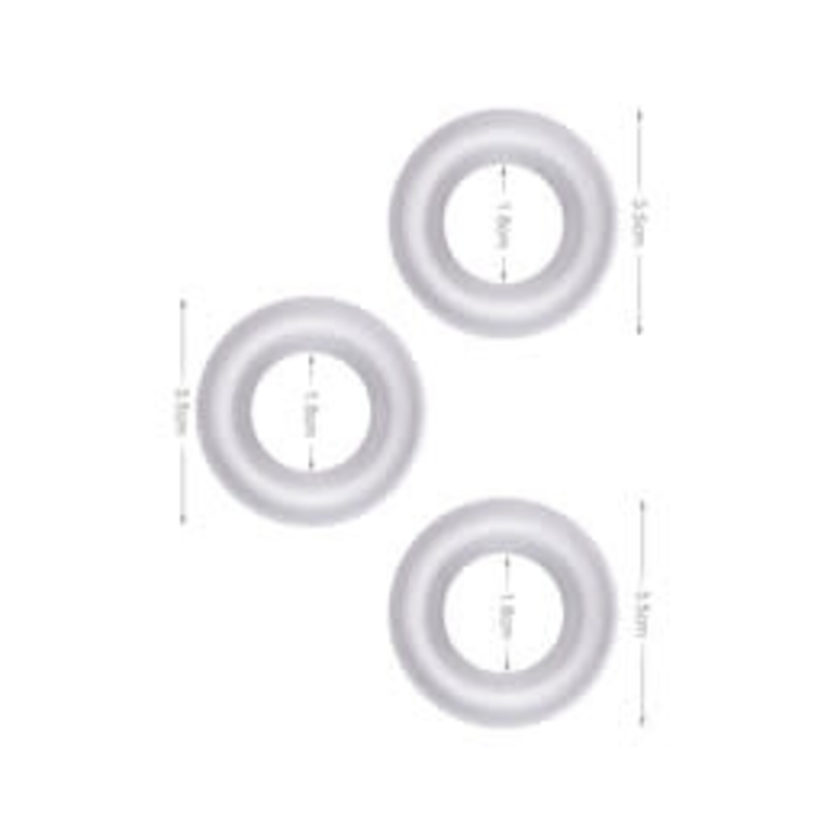 DOUGHNUT TRIPLE STAMINA RING SET CLEAR