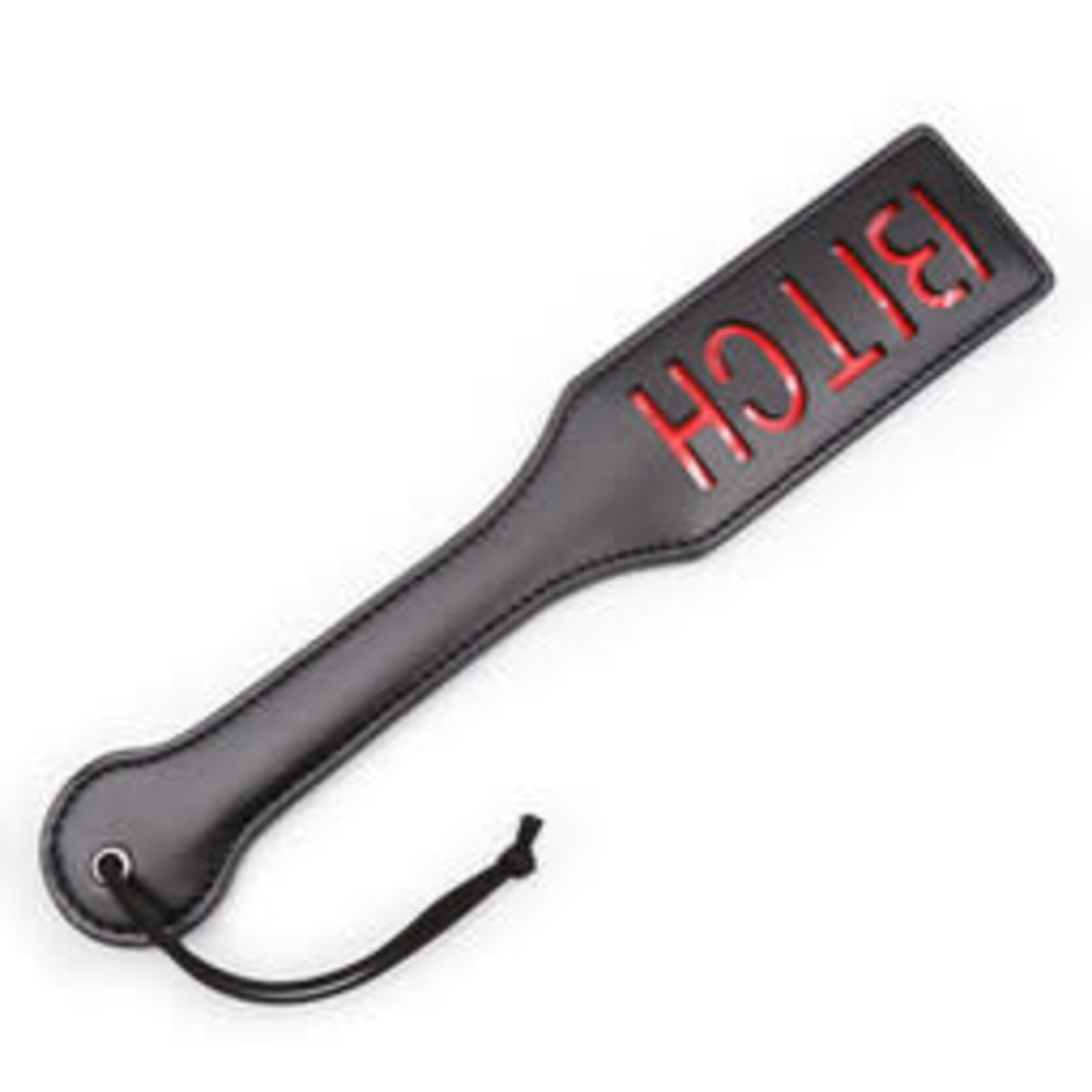 FETISH BOUTIQUE SPANKING PADDLE-BITCH BLACK