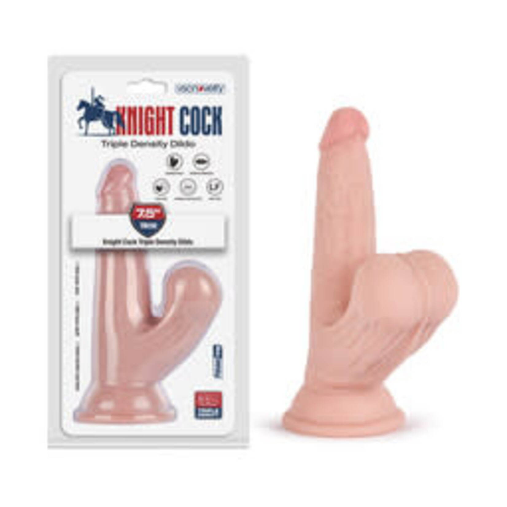 7.5" KNIGHT COCK 3D TRIPLE DENSITY DILDO