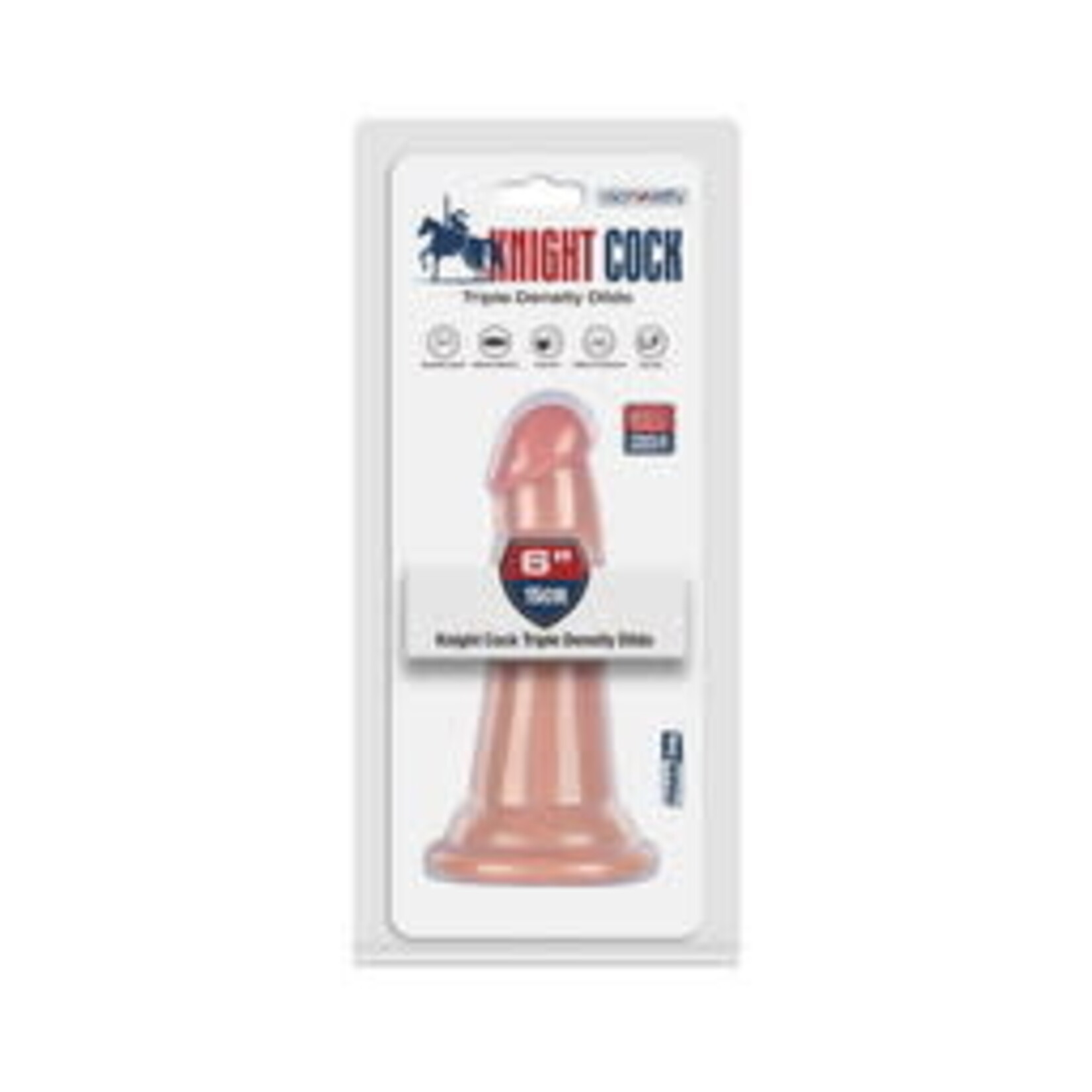 6" KNIGHT COCK 3D TRIPLE DENSITY DILDO