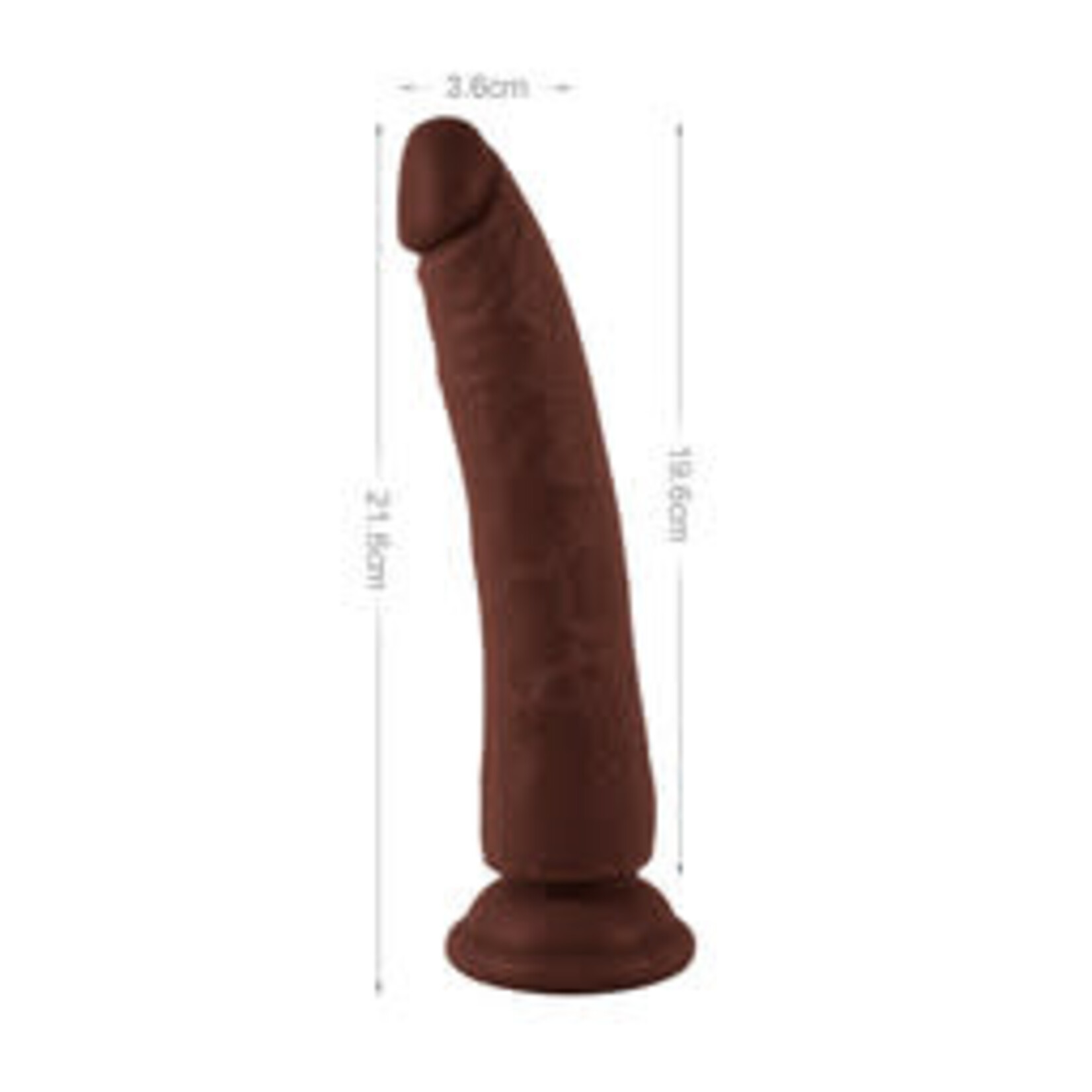 MR. RUDE 8.5" REALISTIC DONG BROWN