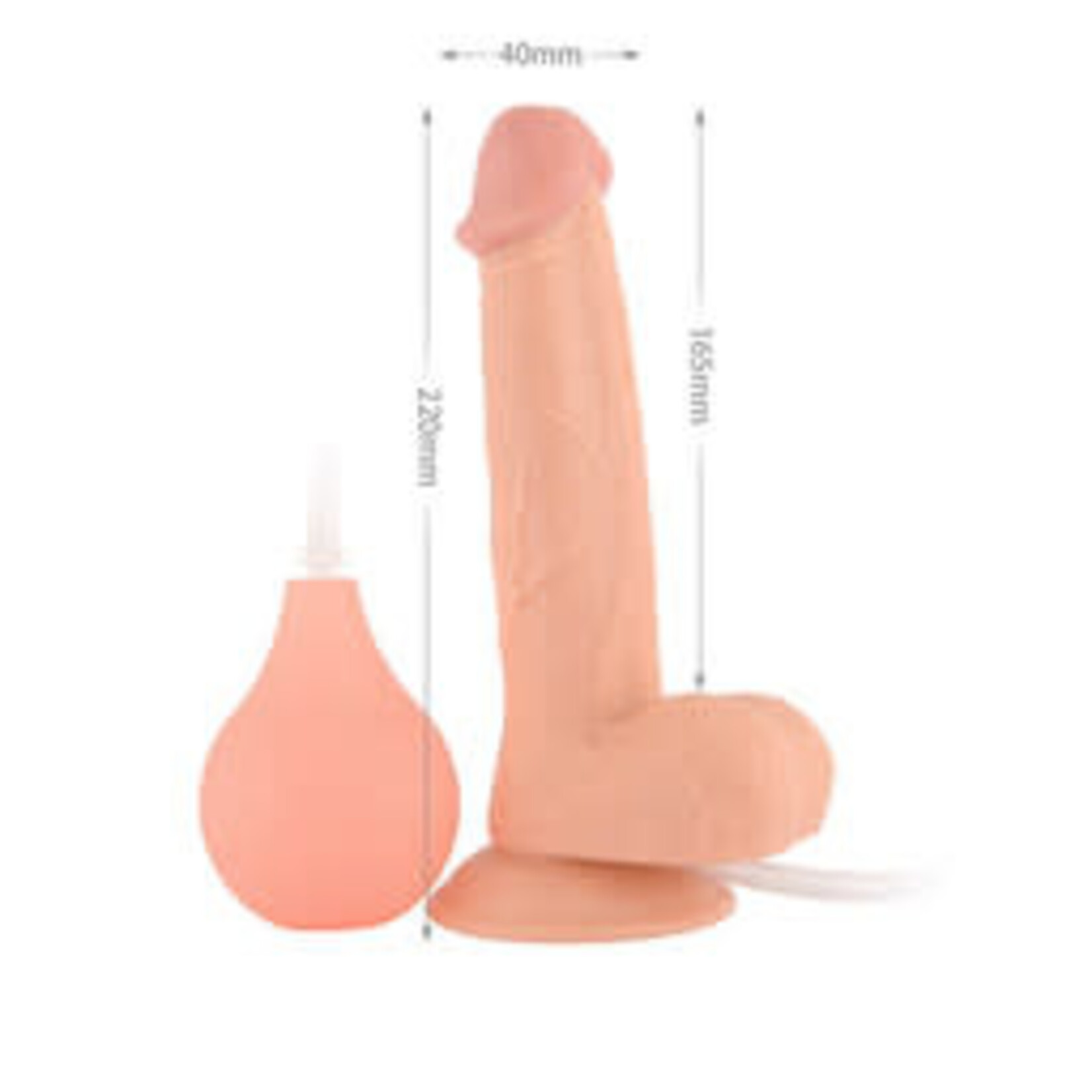 8.5" EASY-SQUIRTER EJACULATING REALISTIC DILDO