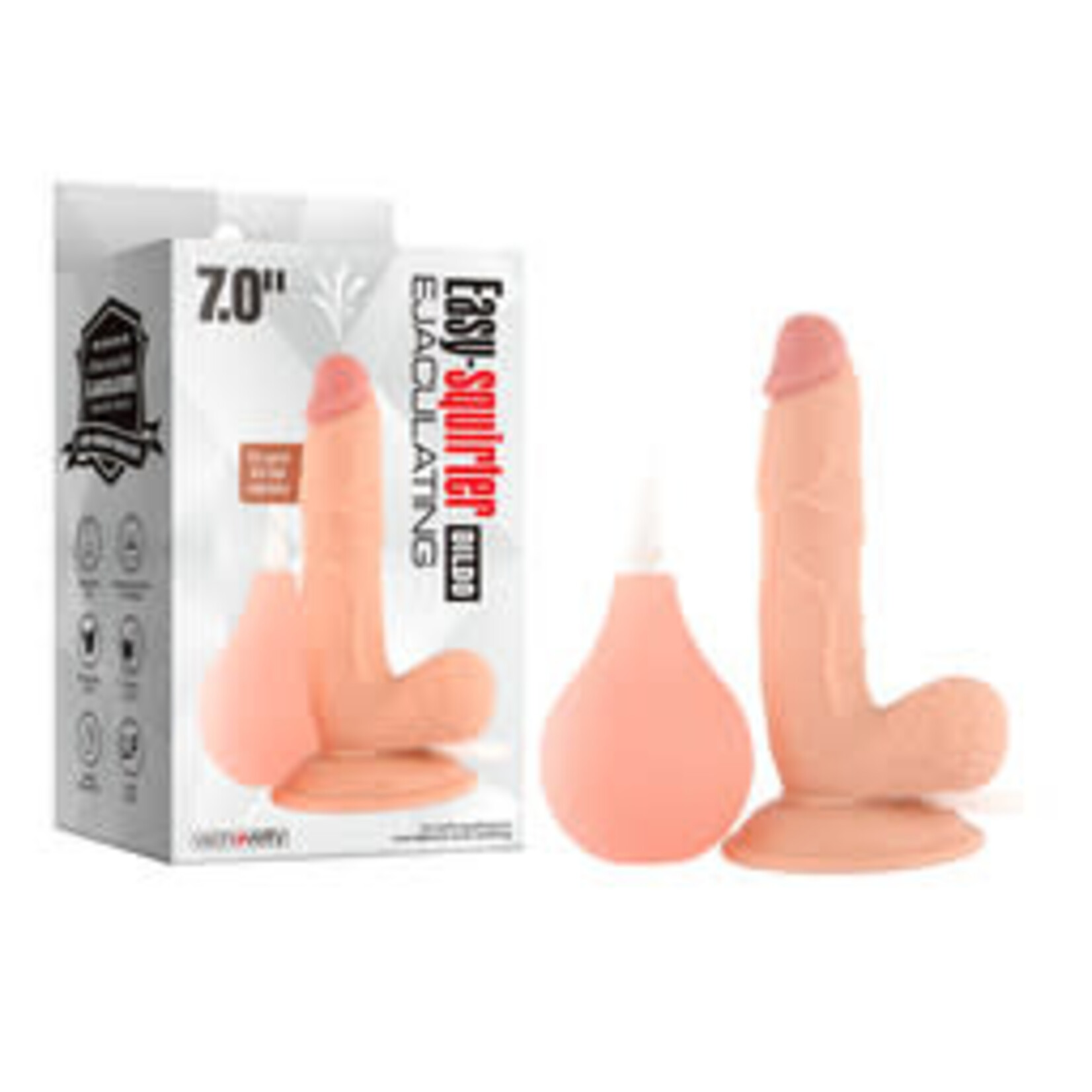 7" EASY-SQUIRTER EJACULATING REALISTIC DILDO