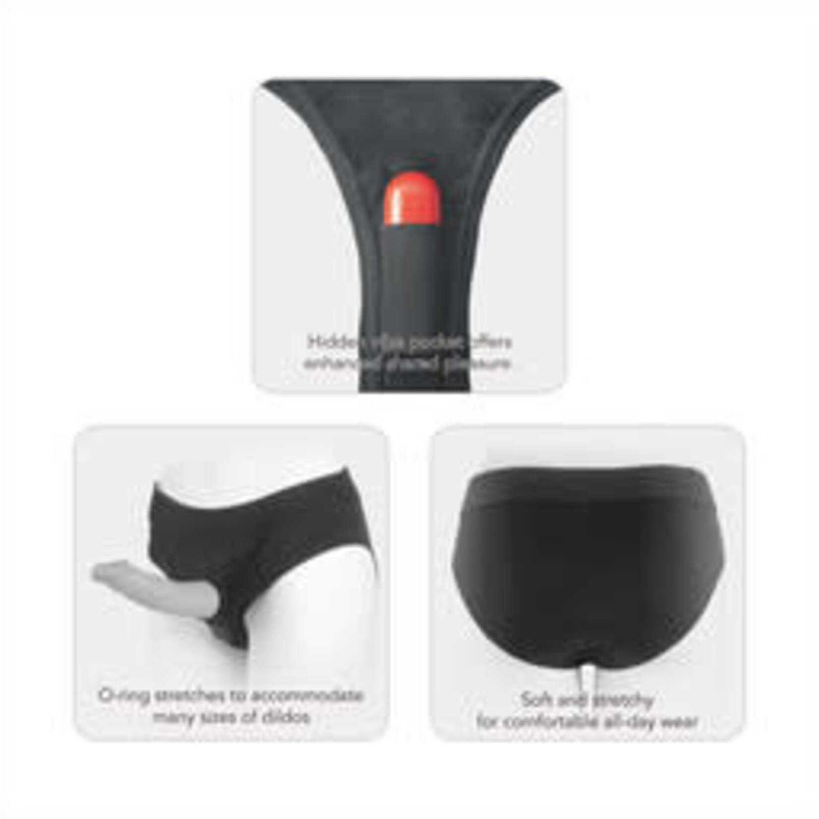 VERSATILE UNISEX STRAP-ON HARNESS BRIEFS