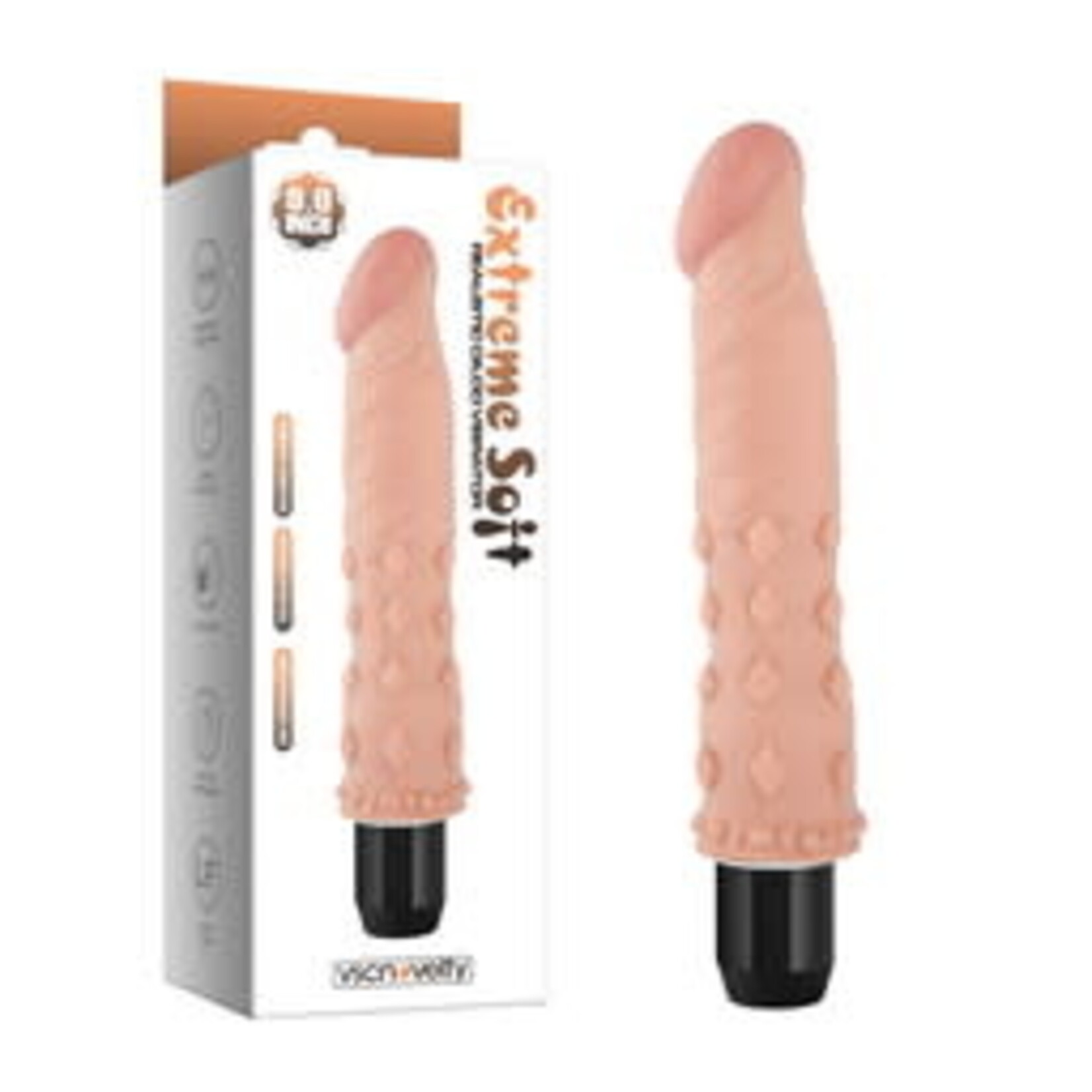 9.0" EXTREME SOFT REALISTIC DILDO VIBRATOR-BENDABLE&POSABLE