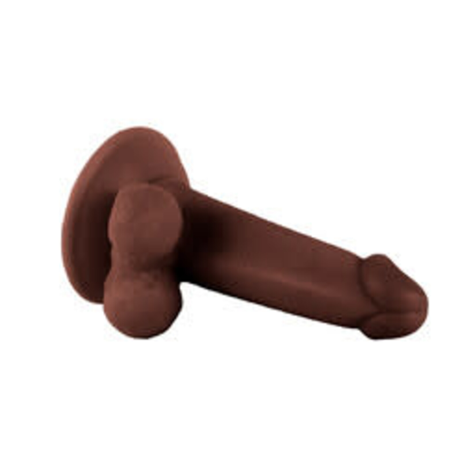 MR. RUDE 6.3" REALISTIC DONG BROWN
