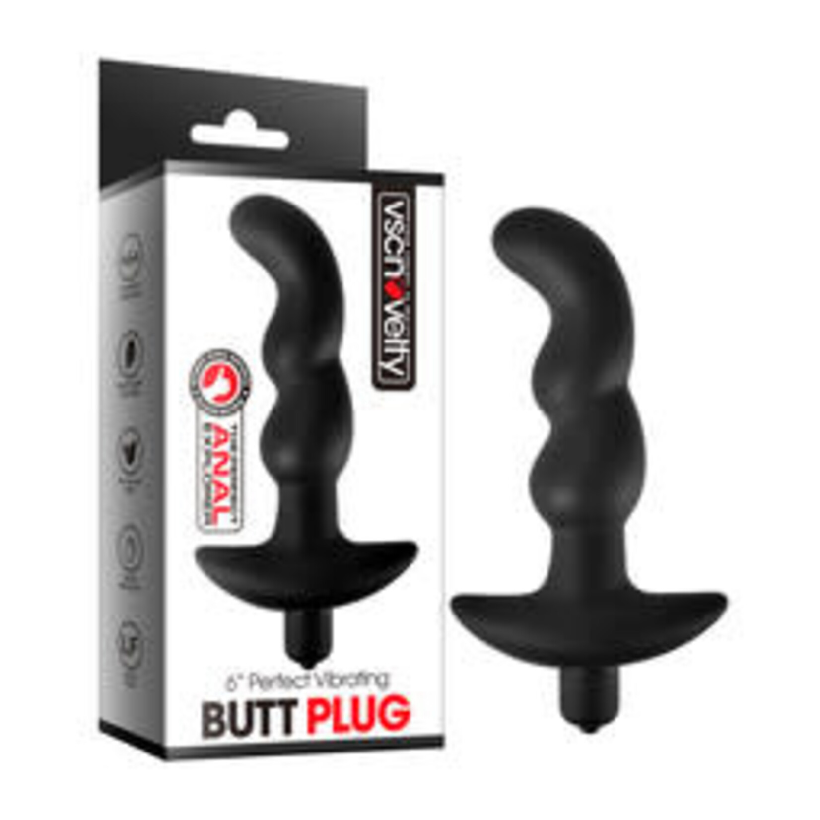 6" PERFECT VIBRATING BUTT PLUG