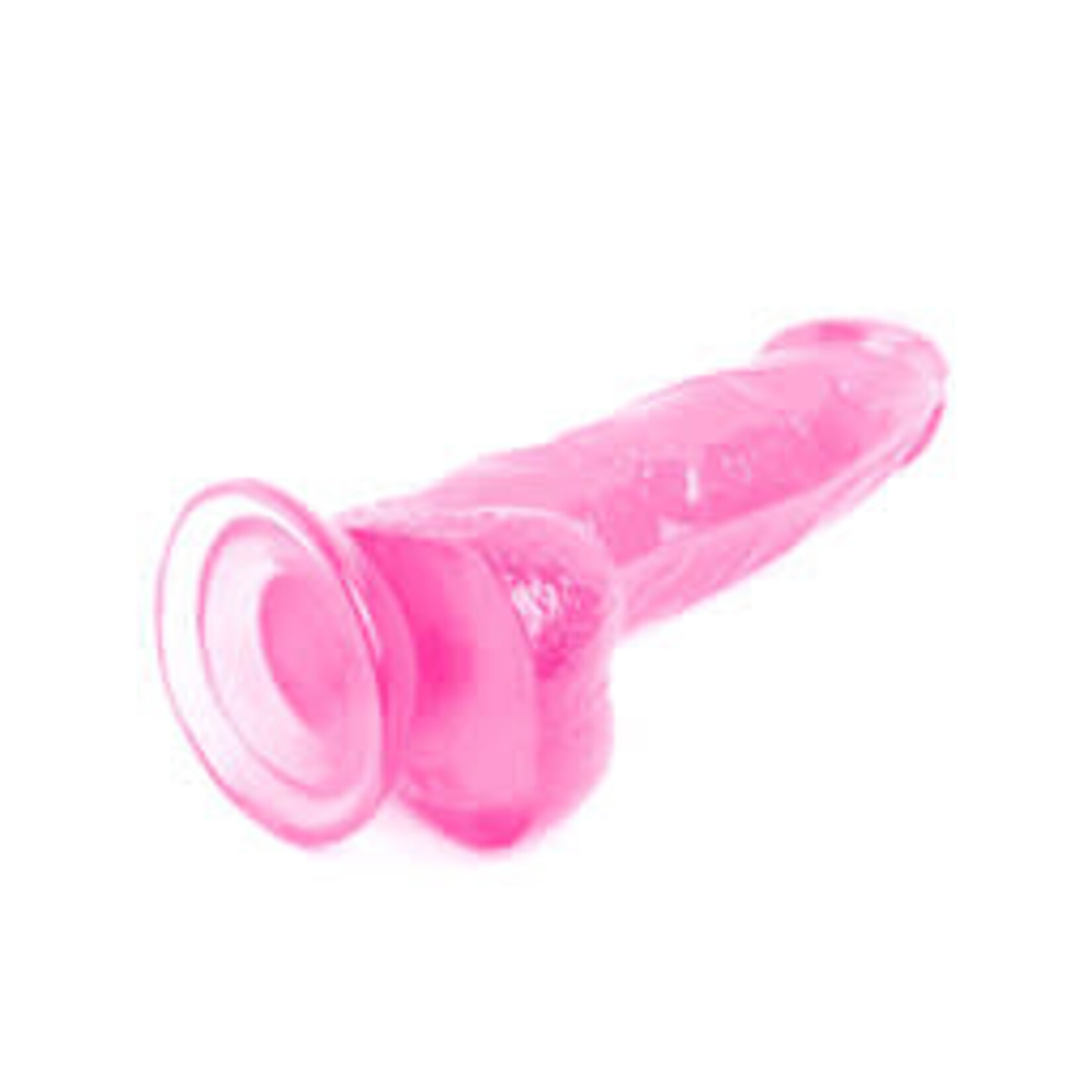 7.9 " MR. RUDE -CRYSTAL JELLIES REALISTIC DILDO PINK