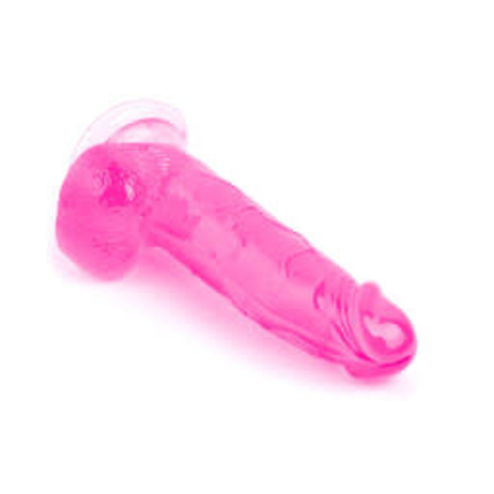7.9 " MR. RUDE -CRYSTAL JELLIES REALISTIC DILDO PINK