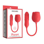 PLEASURE LUXURY DOUBLE-ENDED ROSE VIBRATOR
