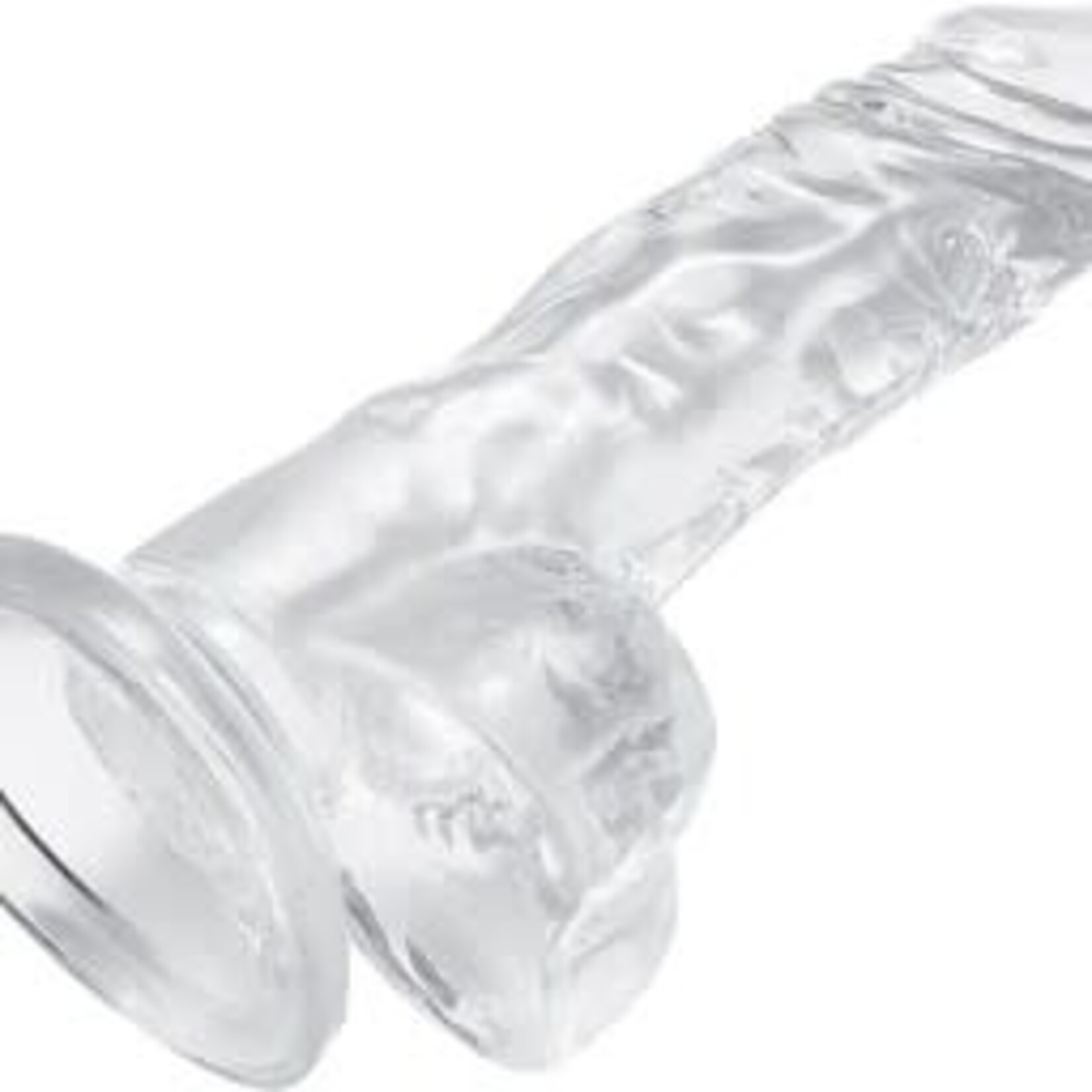 5.3" MR. RUDE -CRYSTAL JELLIES REALISTIC DILDO CLEAR