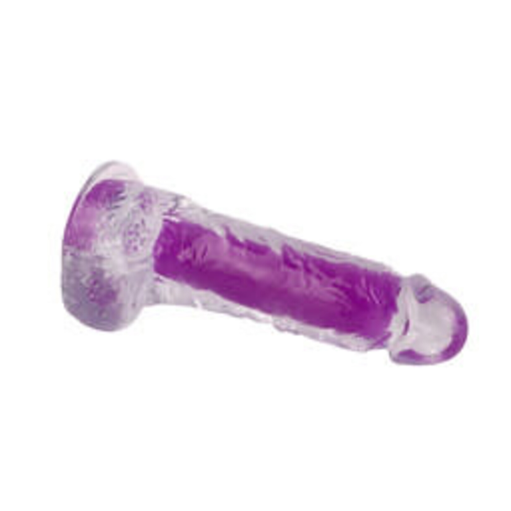 MR. RUDE 7.9"GLOW-IN-THE-DARK DONG PURPLE