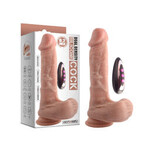 8.2" DUAL-LAYERED NATURE-FEEL THRUSTING SILICONE DILDO
