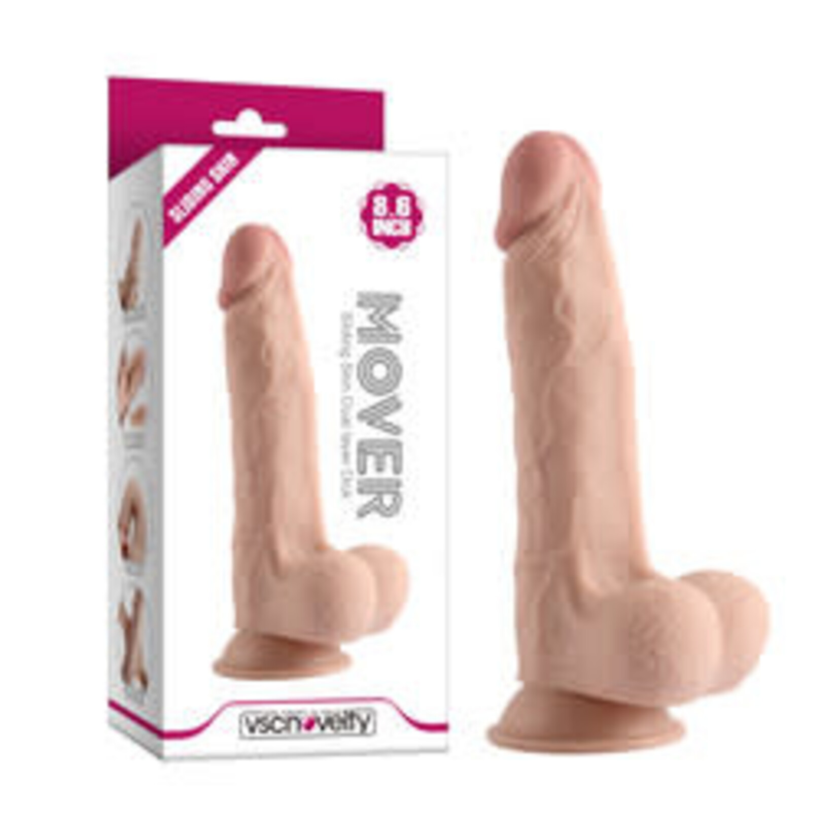 8.6" SLIDING SKIN DUAL LAYER DICK
