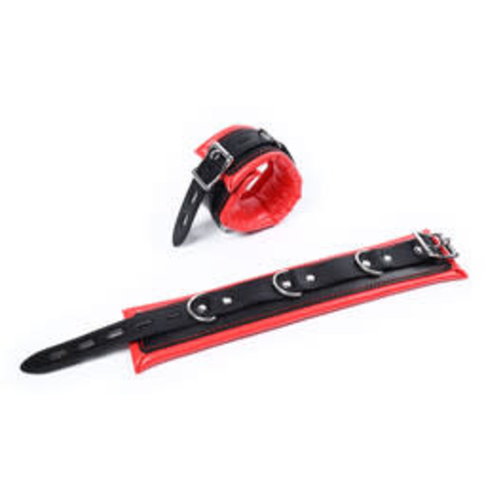 FETISH BOUTIQUE SUPER SOFT ANKLE CUFFS RED