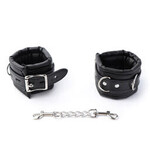FETISH BOUTIQUE SUPER SOFT ANKLE CUFFS BLACK