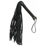 PUNISHMENT PUNISHMENT BLACK WHIP WITH BLACK HANDLE