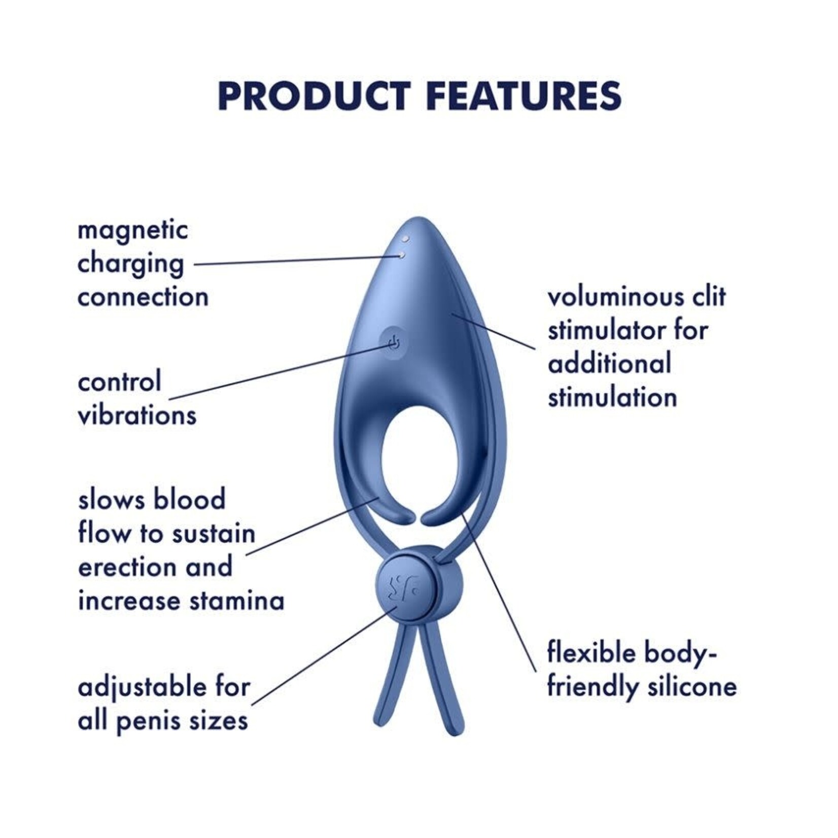 SATISFYER SATISFYER SNIPER BLUE GREY