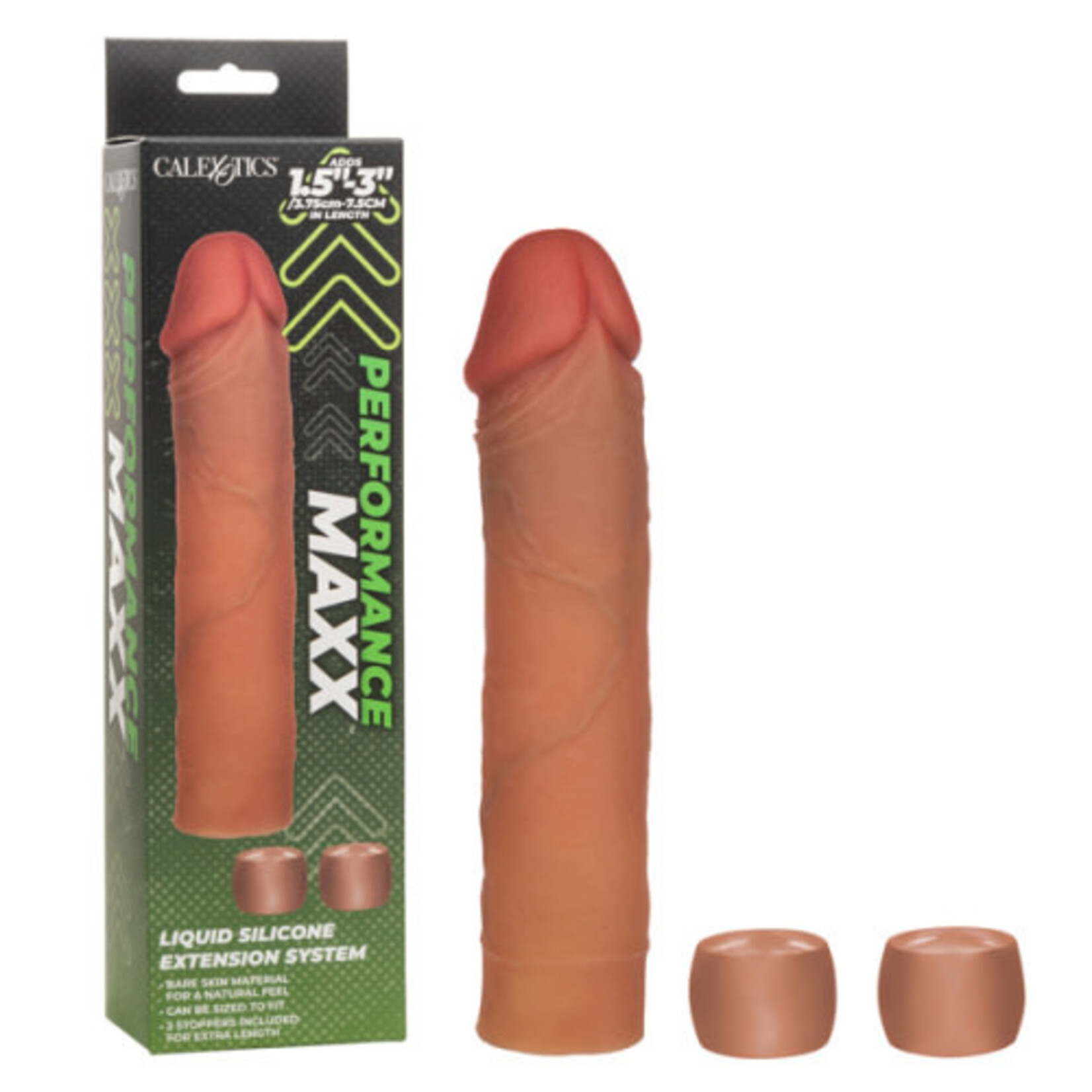 CALEXOTICS PERFORMANCE MAXX LIQUID SILICONE EXTENSION SYSTEM - BROWN
