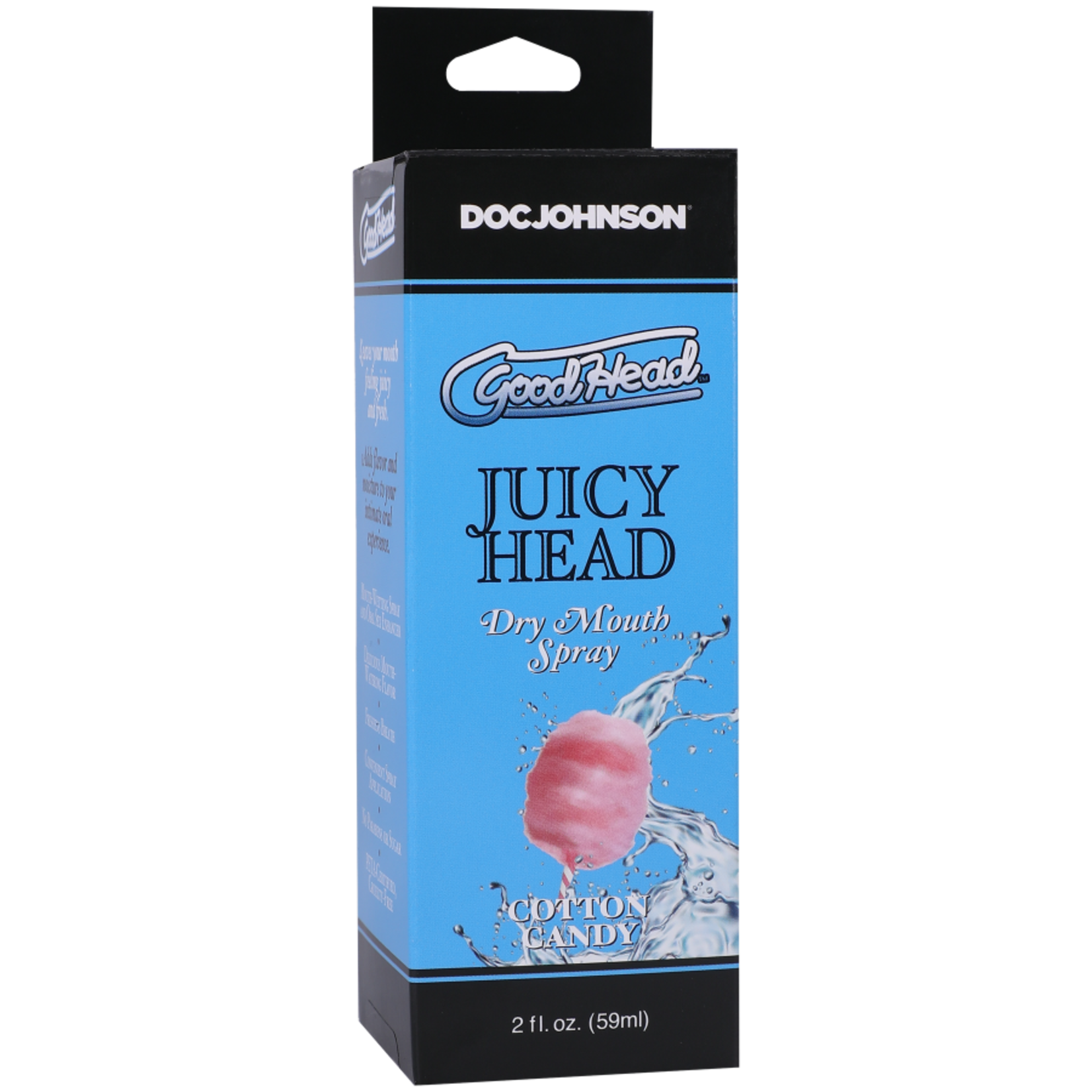 DOC JOHNSON GOODHEAD JUICY HEAD DRY MOUTH SPRAY COTTON CANDY 2OZ.