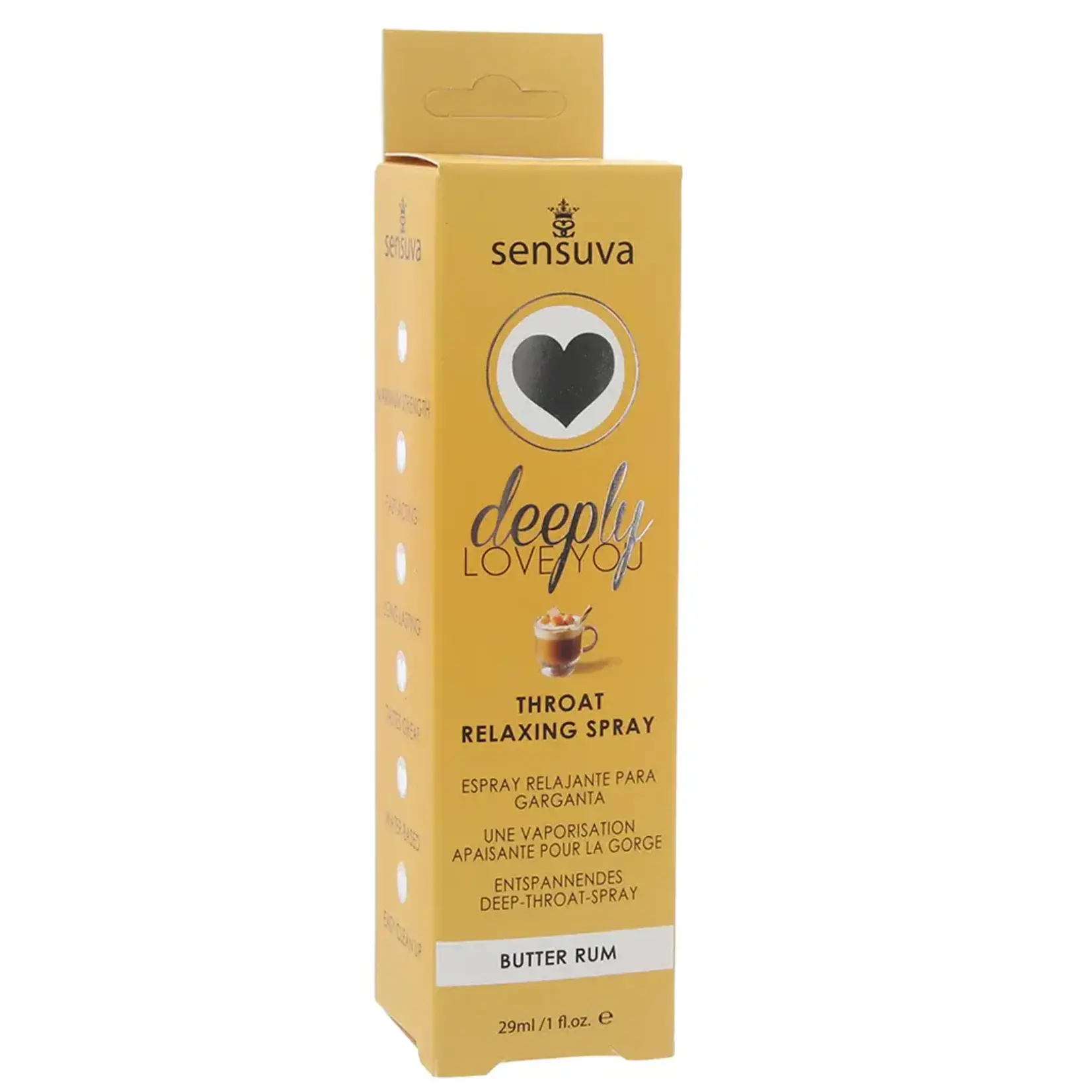 SENSUVA DEEPLY LOVE YOU THROAT RELAXER 1OZ/29ML IN BUTTER RUM