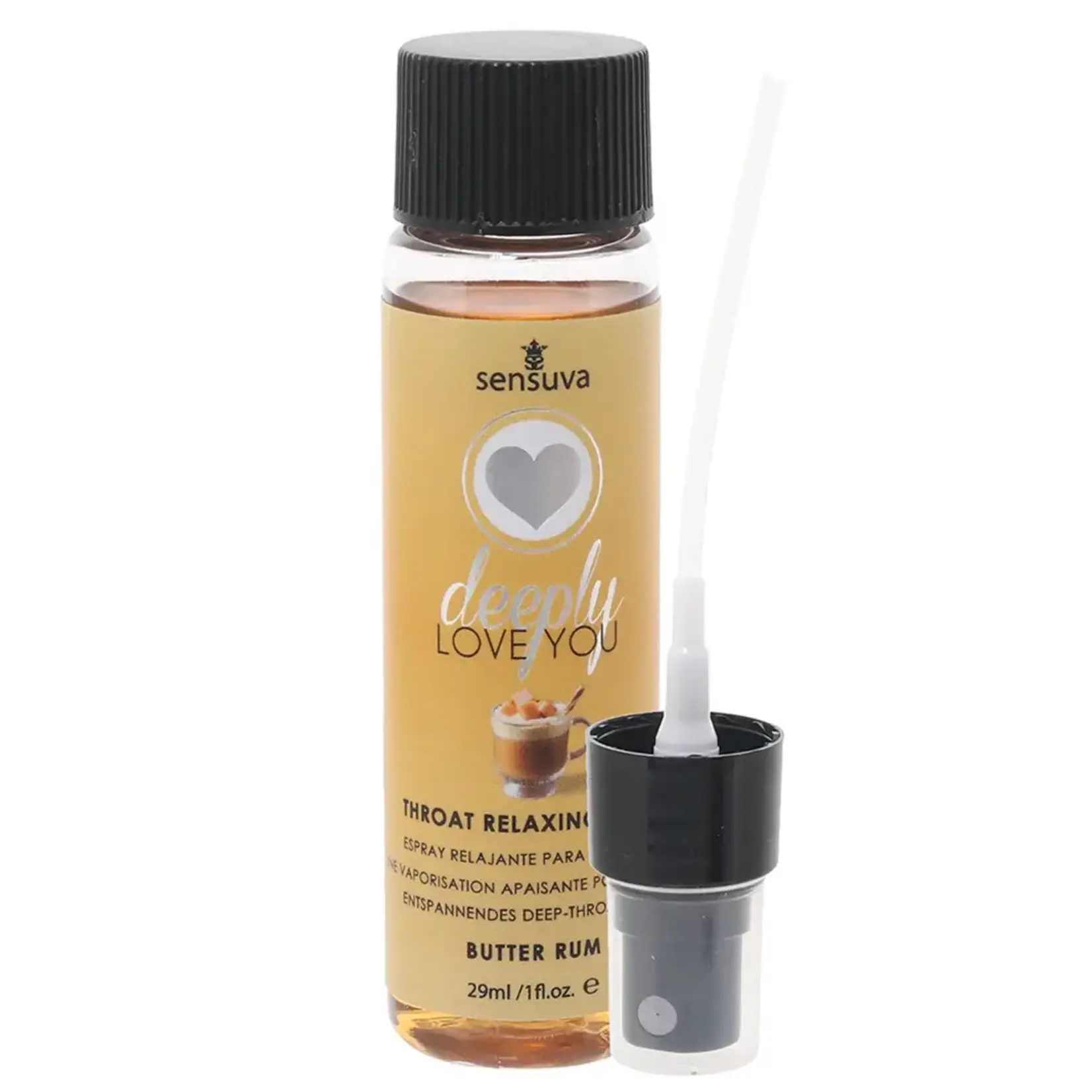 SENSUVA DEEPLY LOVE YOU THROAT RELAXER 1OZ/29ML IN BUTTER RUM