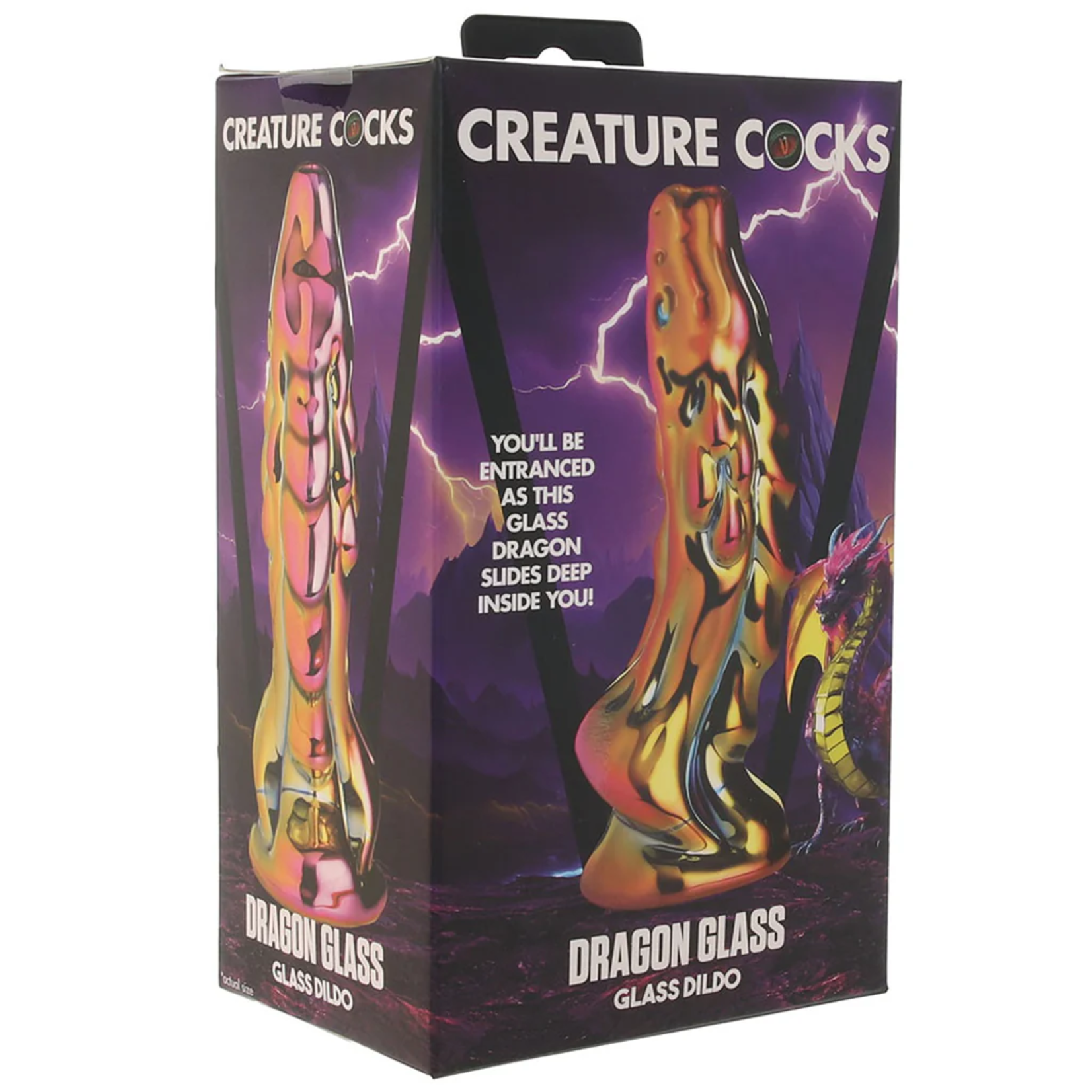 CREATURE COCKS DRAGON GLASS DILDO