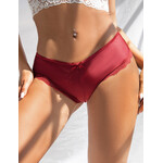 OH YEAH! OH YEAH! -  RED HOLLOWED OUT LADIES' PANTY   XL-2XL AS SHOWN