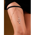 OH YEAH! OH YEAH! -  GOLD SEXY SNAKE PENDANT CHAIN LEG ONE SIZE GOLD