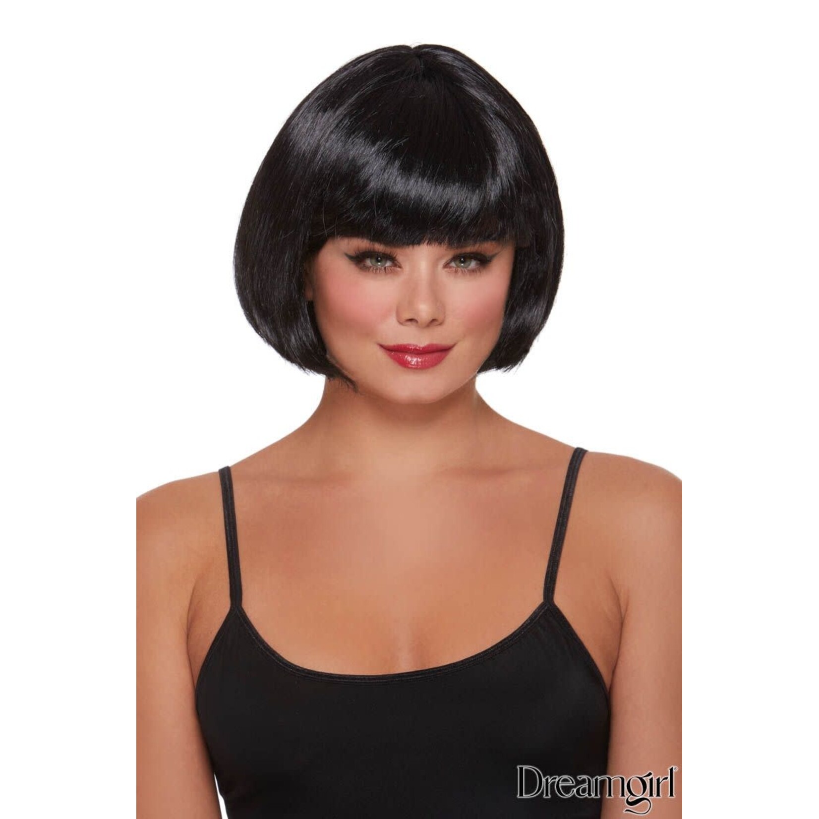 DREAMGIRL LINGERIE DREAMGIRL - ADJUSTABLE SHORT BOB WIG BLACK