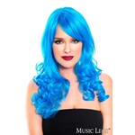 MUSIC LEGS MUSIC LEGS - CURLY WIG ML70013 BLUE
