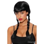 DREAMGIRL LINGERIE DREAMGIRL - FRIDAY DOUBLE BRAID WIG BLACK