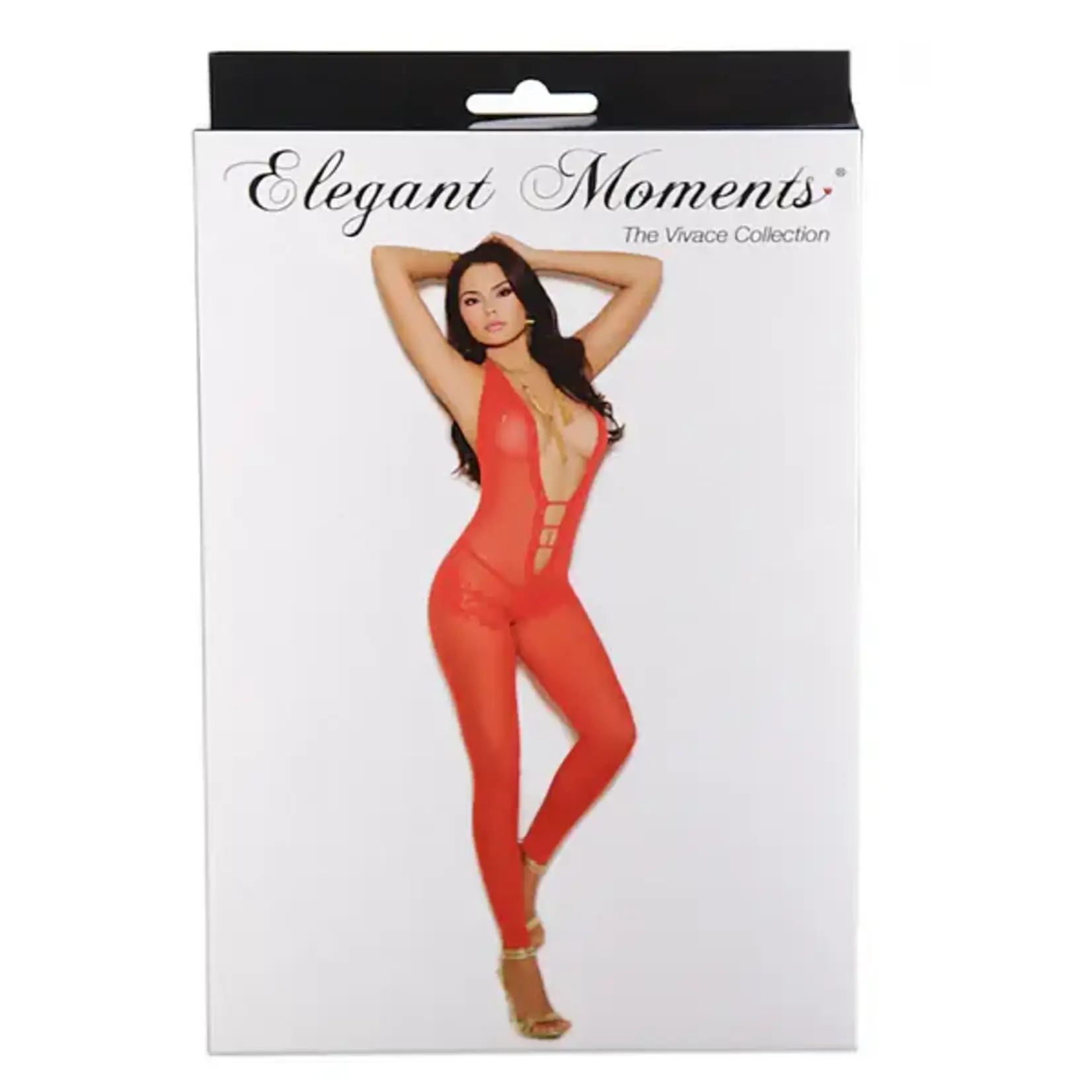ELEGANT MOMENTS ELEGANT MOMENTS - VIVACE COLLECTION BODY STOCKING - RED