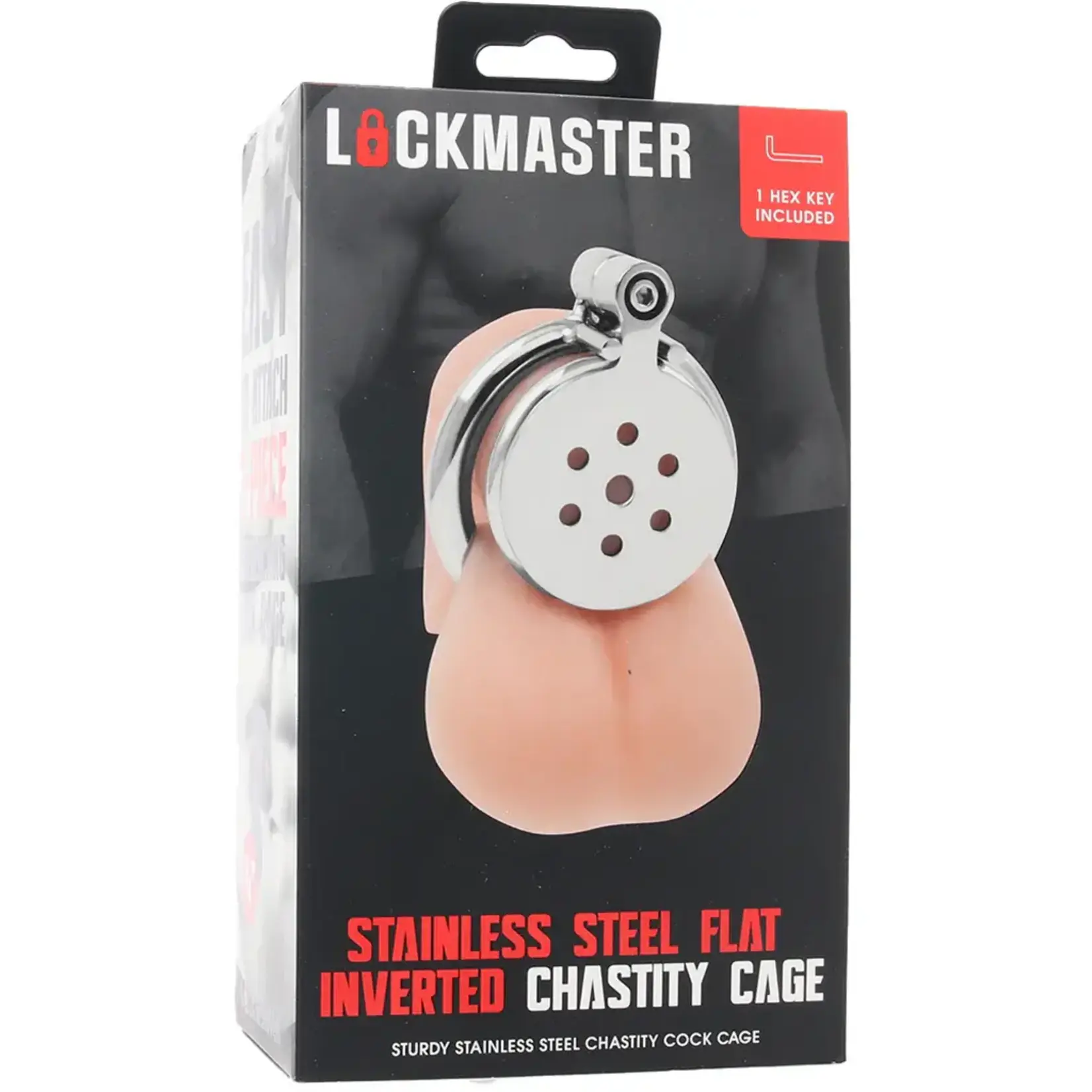 LOCKMASTER FLAT INVERTED CHASTITY CAGE