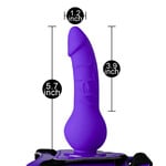 SINSATIONS 5.91'' PURPLE WEARABLE STRAP-ON DILDO WITH 10CM INSERTABLE LENGTH