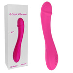 SINSATIONS 8.67'' 10-MODE MAGENTA RECHARGEABLE WATERPROOF SILICONE VIBRATOR
