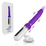 SINSATIONS 8-SPEED RECHARGEABLE PURPLE SILICONE THRUSTING SEX MACHINE WITH STRONG SUCTION CUP