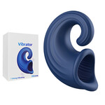 SINSATIONS 7-SPEED BLUE RECHARGEABLE PENIS TRAINING VIBRATOR WITH DIVERSE PARTICLE TEXTURES