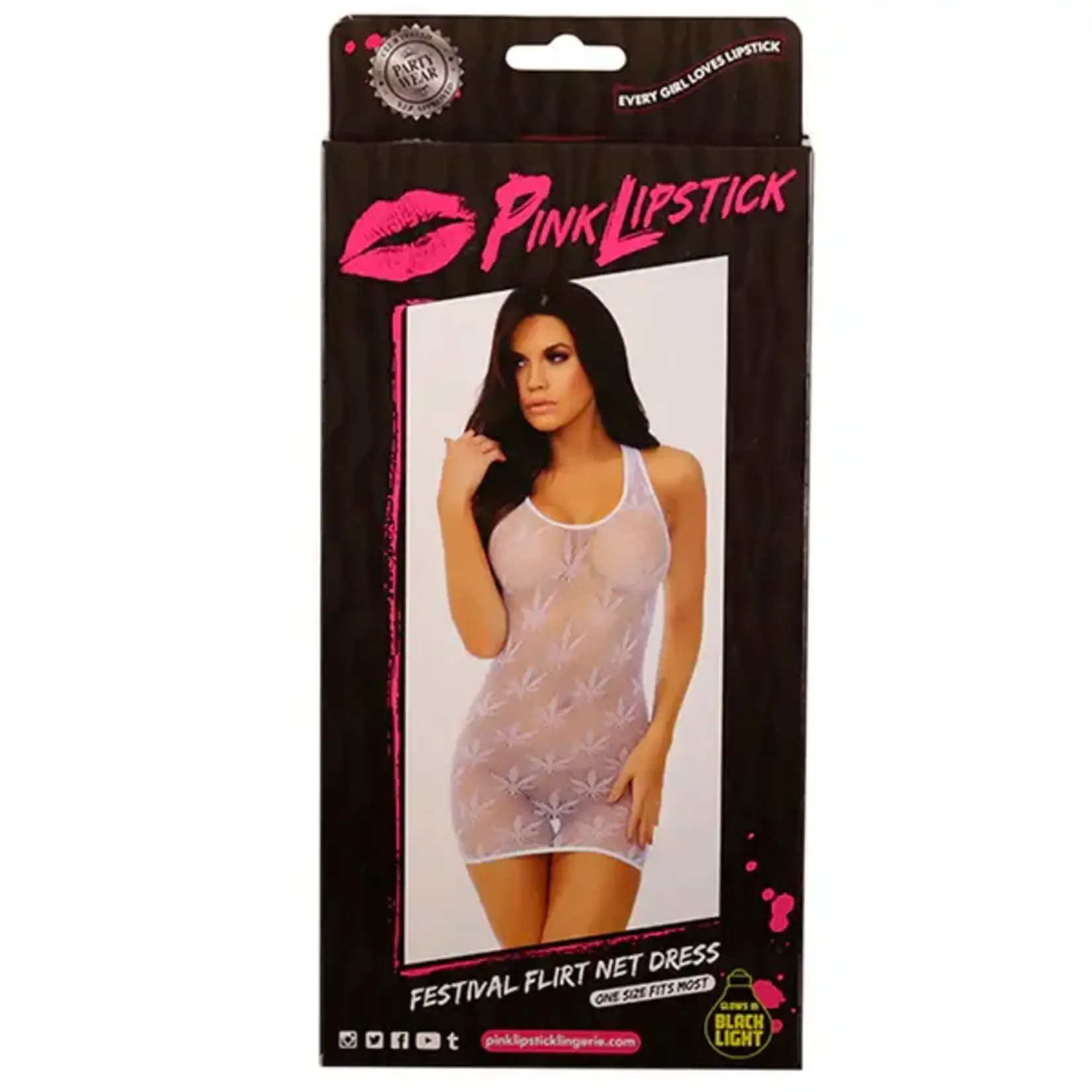 PINK LIPSTICK PINK LIPSTICK FESTIVAL FLIRT NET DRESS - WHITE - ONE SIZE