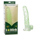 NAUGHTY BITS I LEAF DICK GLOW-IN-THE-DARK WEED LEAF DILDO