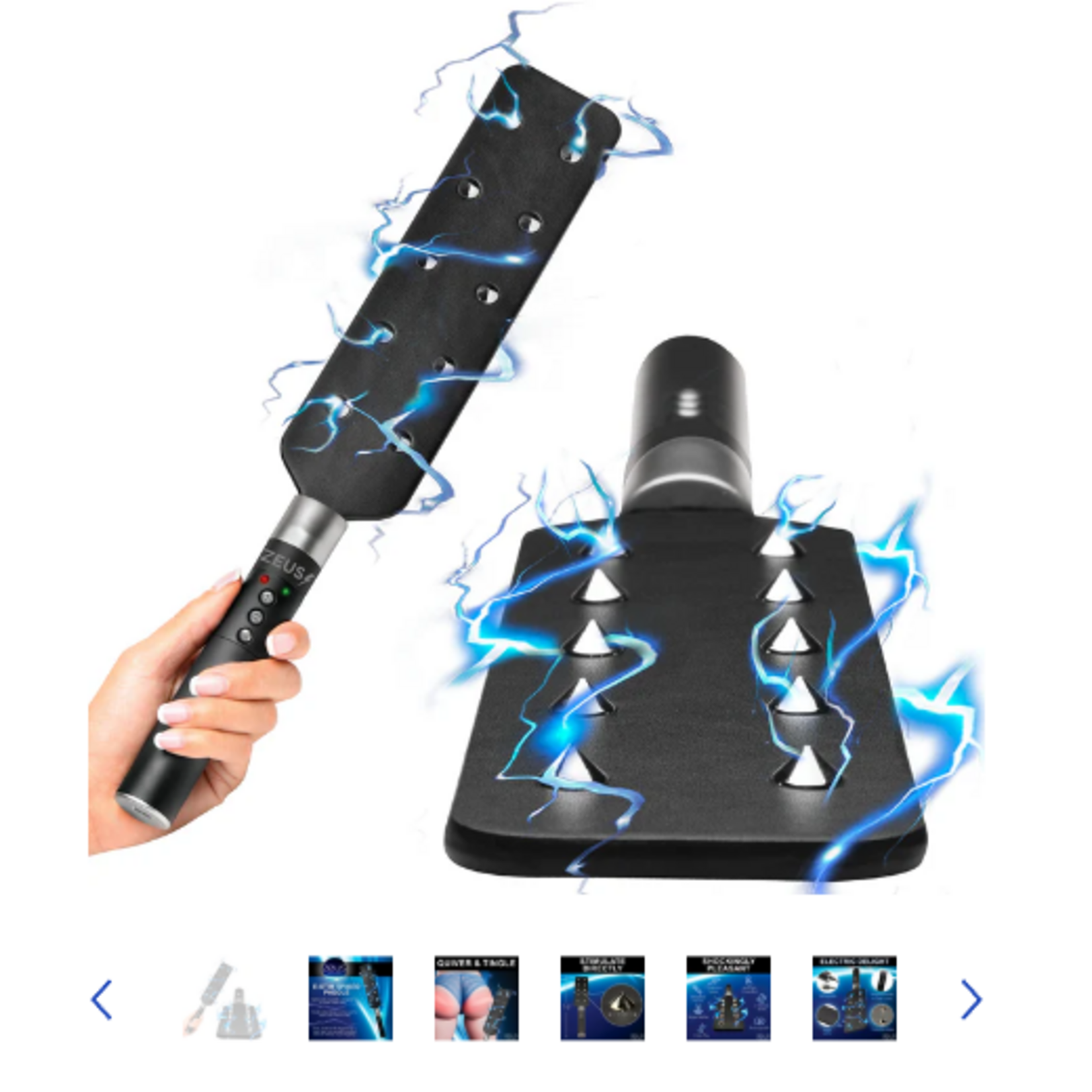 ZEUS ELECTROSEX ZEUS ELECTROSEX - E-STIM SPIKED PADDLE