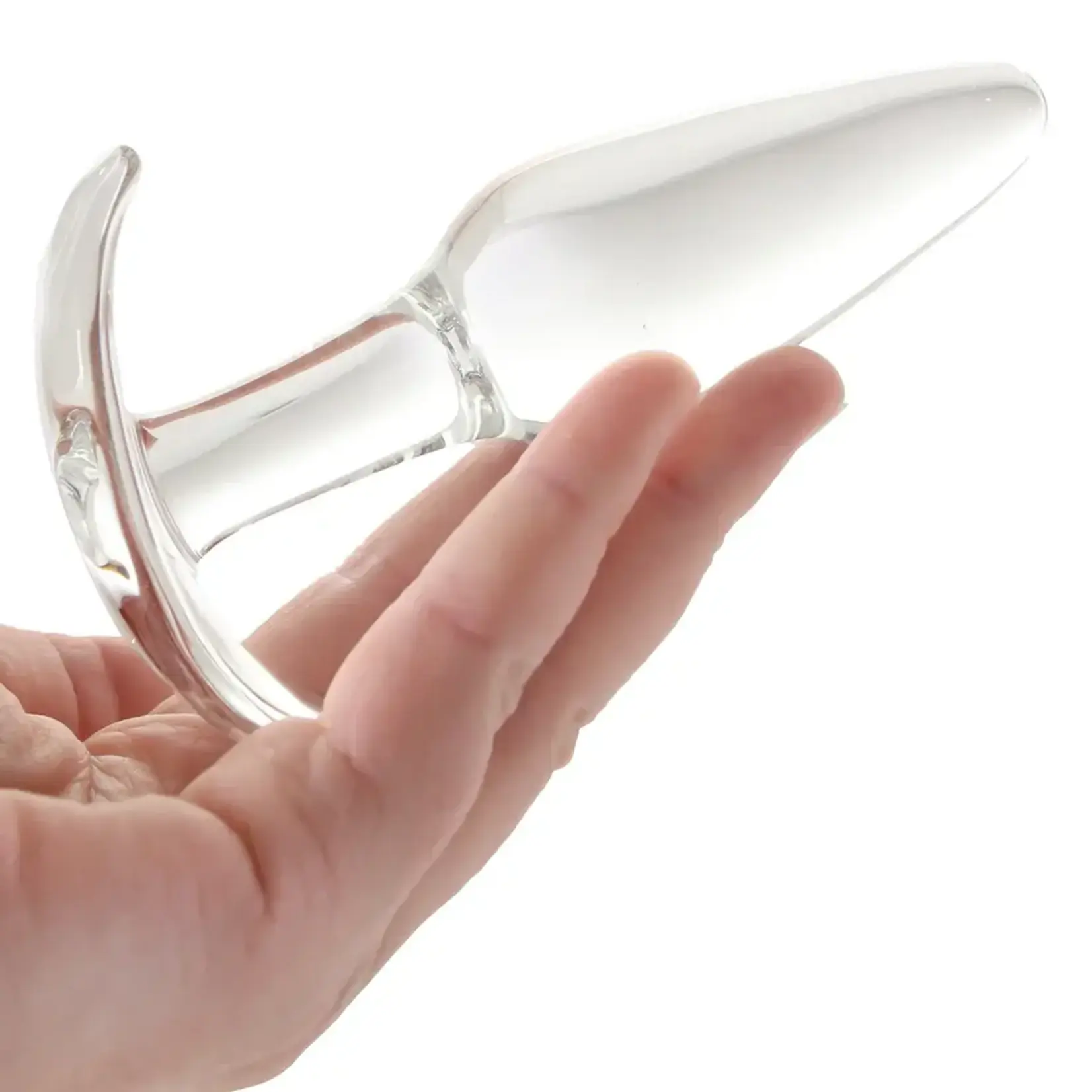 CLARITY UTOPIAN FLORET GLASS BUTT PLUG