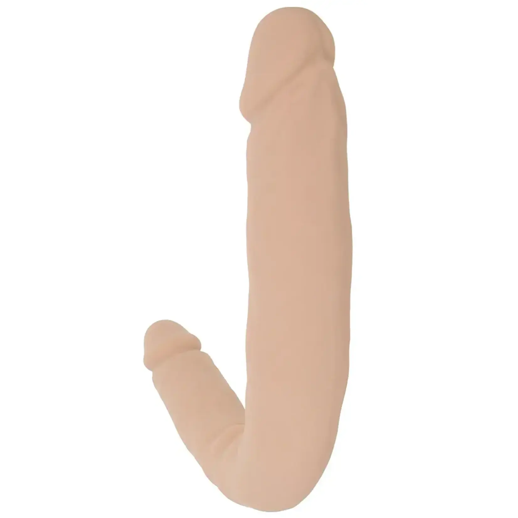 SILICONE STUDS BEND & HOLD 12 INCH DILDO IN LIGHT