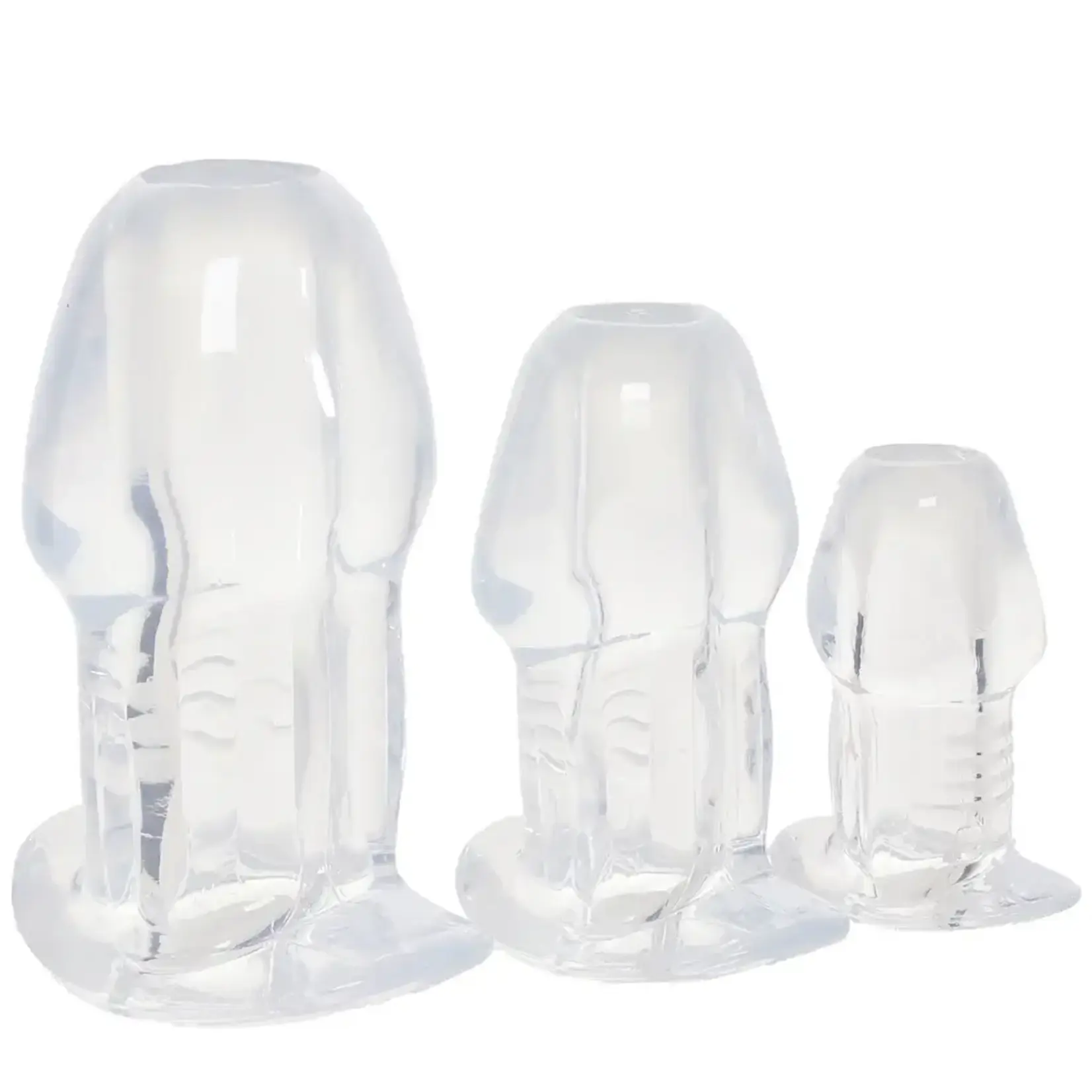 MASTER SERIES MASTER SERIES DICKED 3 PIECE HOLLOW ANAL PLUG SET