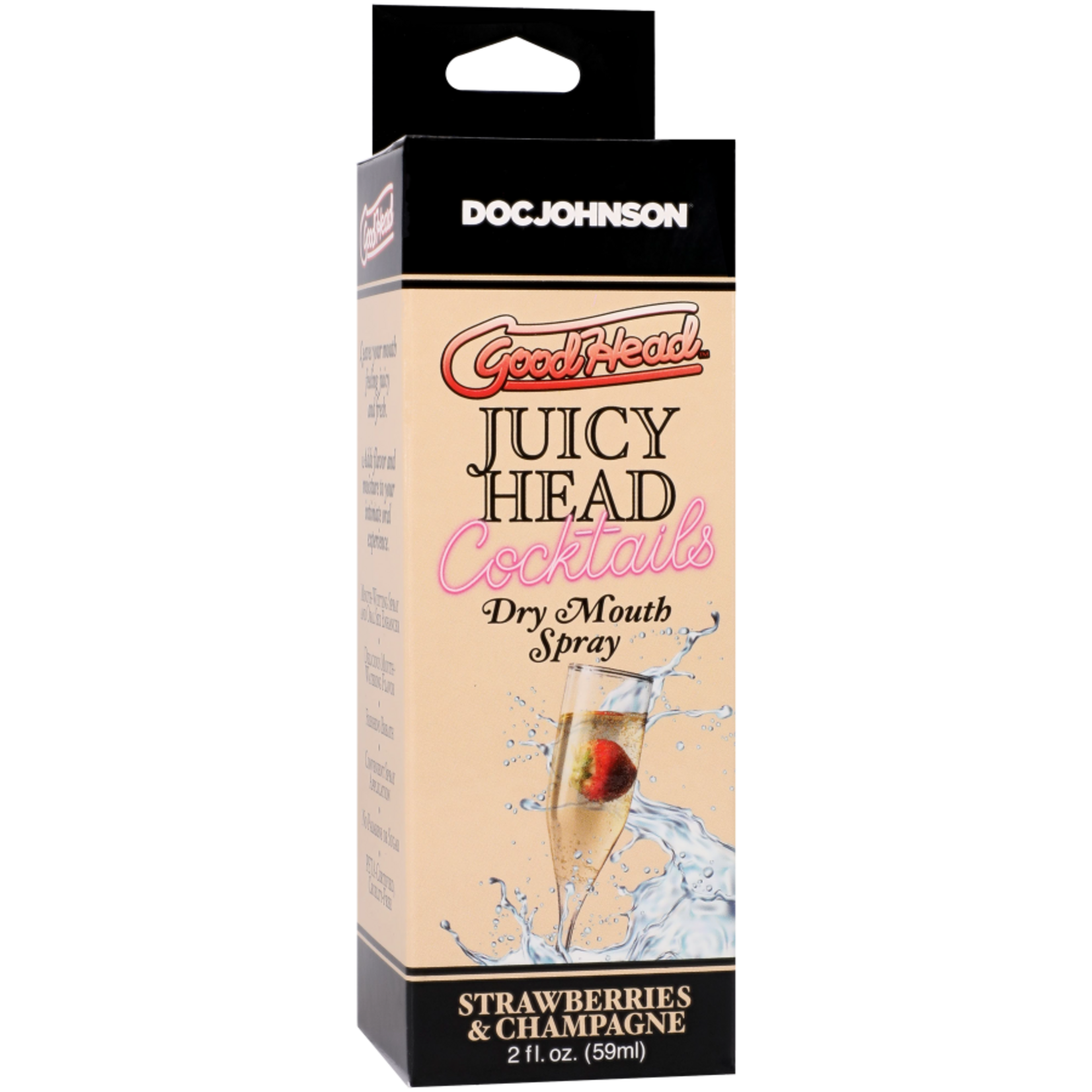 DOC JOHNSON GOODHEAD - JUICY HEAD COCKTAILS DRY MOUTH SPRAY - STRAWBERRIES & CHAMPAGNE