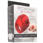 XR BRANDS BLOOMGASM ROSE RING FINGER VIBE